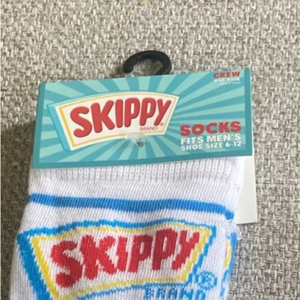 Skippy Peanut Butter Novelty Crew Socks
